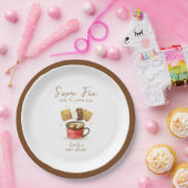 Assiettes En Carton Simple Neutral S'more Fun Baby shower d'automne (Fête)