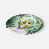 Assiettes En Carton Simple Parrot magique Anniversaire (Angle)