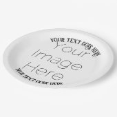 Assiettes En Carton simple photo personnalisée papier pirate personnal (Angle)