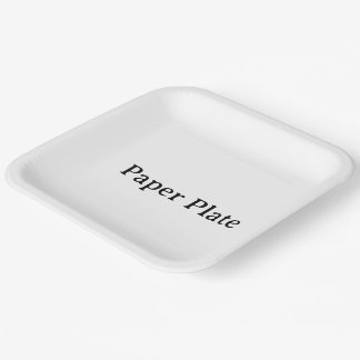 Assiettes En Carton Simple Professional Business 9" Carré
