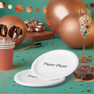 Assiettes En Carton Simple Professionnel Affaires 7" Rond