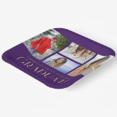 Assiettes En Carton Simple Script Multi Photo Grad Graduation Party (Angulaire)