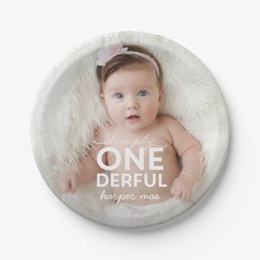 ASSIETTES EN CARTON SIMPLEMENT ONÉRÉ MERVEILLEUX (Devant)