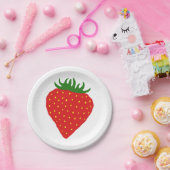 Assiettes En Carton Simplement plaques à papier de fraise (Fête)