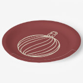 Assiettes En Carton Simply Christmas Collection - Bauble (Angle)