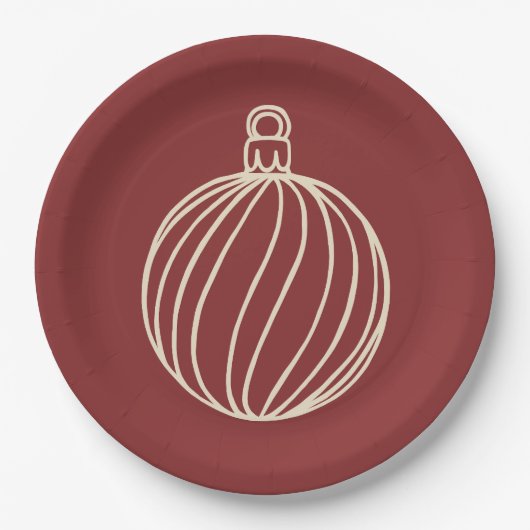 Assiettes En Carton Simply Christmas Collection - Bauble (Devant)