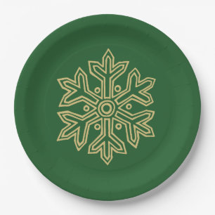 Assiettes En Carton Simply Christmas Collection - Flocon de neige