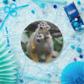 Assiettes En Carton Singe-écureuil (Fête)