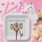 Assiettes En Carton Singe idiot et coccinelles (Fête)