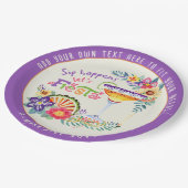 Assiettes En Carton Sip Happens ! FIESTA Custom (Angle)
