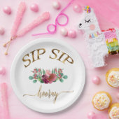 ASSIETTES EN CARTON SIP SIP HOORAY-BLUMEN ! (Fête)
