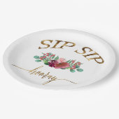 ASSIETTES EN CARTON SIP SIP HOORAY-BLUMEN ! (Angle)