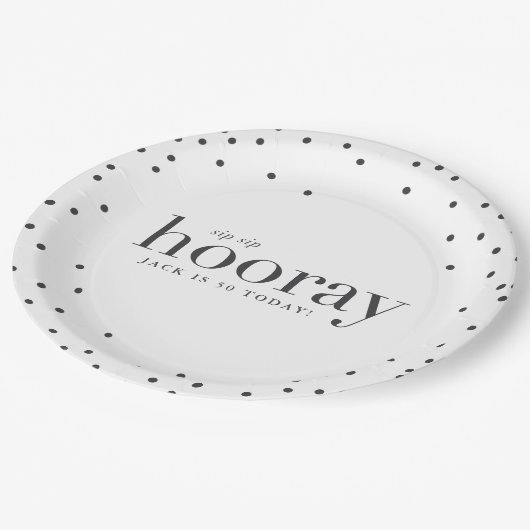 Assiettes En Carton sip sip hooring fête d'anniversaire plaque papier (Angle)