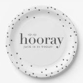 Assiettes En Carton sip sip hooring fête d'anniversaire plaque papier (Devant)