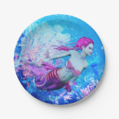 Assiettes En Carton Sirène (Devant)