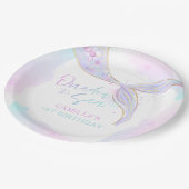 Assiettes En Carton Sirène 1er Anniversaire Fête ONE der La Sirène de (Angle)