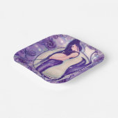 Assiettes En Carton Sirène de grossesse pourpre par Renee (Angulaire)