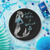 Assiettes En Carton Sirène d'océan Faisons un éclaboussure (Fête)