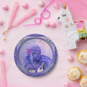 Assiettes En Carton Sirène d'océan violet (Fête)
