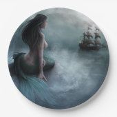 Assiettes En Carton Sirène et navire pirate (Devant)