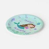 Assiettes En Carton Sirène pourpre sous la mer Anniversaire (Angle)