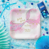 Assiettes En Carton Sirène Whimsical Sous Plaque De Papier Mer (Fête)