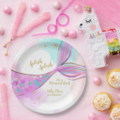 Assiettes En Carton Sirène Whimsical Sous Plaque De Papier Mer (Fête)