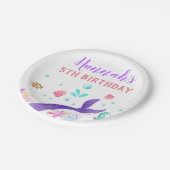 Assiettes En Carton Sirènes de fête d'anniversaire de plaque à papier (Angle)