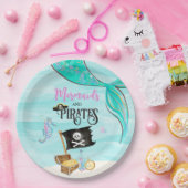 Assiettes En Carton Sirènes et pirates Anniversaire (Fête)