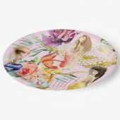 Assiettes En Carton Sirènes rêveuses (Angle)