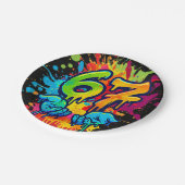 Assiettes En Carton Six Seven Girl Birthday Paper Plate (Angle)