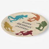 Assiettes En Carton Skate Park Skateboard Thème Ado Garçons Anniversai (Angle)