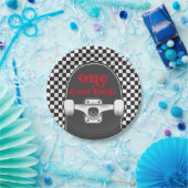 Assiettes En Carton Skateboard Un Cool Dude Plaques Papier Anniversair (Fête)