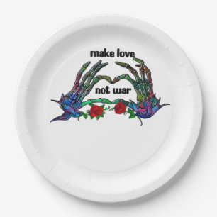 Assiettes En Carton Skeleton conception de coeur main