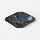 Assiettes En Carton Skeleton d'Halloween en bateau à roues (Angulaire)