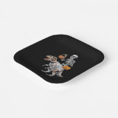 Assiettes En Carton Skeleton équitation maman Dinosaur T rex Halloween (Angulaire)
