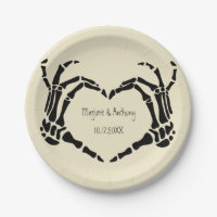 Skeleton Main Forme de coeur Mariage personnalisé