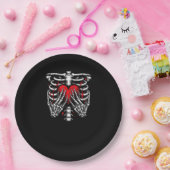 Assiettes En Carton Skeleton Mains tenant Coeur Halloween Costume amus (Fête)