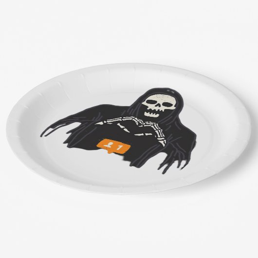 Assiettes En Carton Skeleton Pur-Coeur Follower Classic (Angle)
