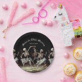 Assiettes En Carton Skeletons dansants Mariage gothique (Fête)