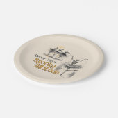 Assiettes En Carton Skeletons de danse Hallowe'en Plates de danse (Angle)