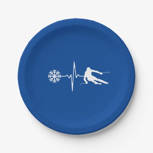Assiettes En Carton Ski (Devant)