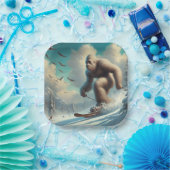 Assiettes En Carton Ski Bigfoot (Fête)