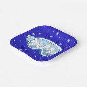 Assiettes En Carton Ski Goggers Snowflake Dance (Angulaire)