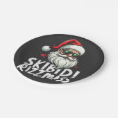 Assiettes En Carton Skibidi Rizzmas Funny Gen Alpha Slang Noël (Angle)