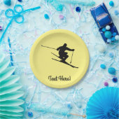 Assiettes En Carton Skier (Fête)