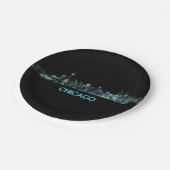 Assiettes En Carton Skyline de Chicago (Angle)