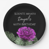 Assiettes En Carton Slàinte mhath Thistle Anniversaire (Devant)