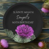 Assiettes En Carton Slàinte mhath Thistle Anniversaire