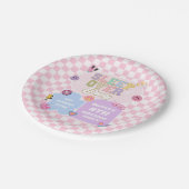 Assiettes En Carton Sleepover Preppy Varsity Patch Anniversaire (Angle)